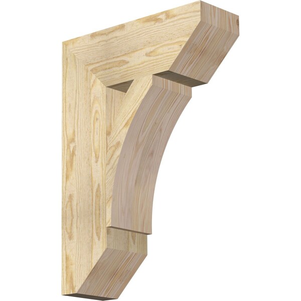 Ekena Millwork Thorton Slat Rough Sawn Bracket, Douglas Fir, 6"W x 18"D x 26"H BKT06X18X26THR06RDF - main